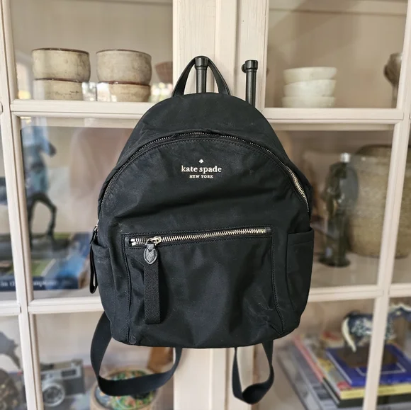 Kate Spade Chelsea Nylon Medium Backpack Black - Picture 6 of 11